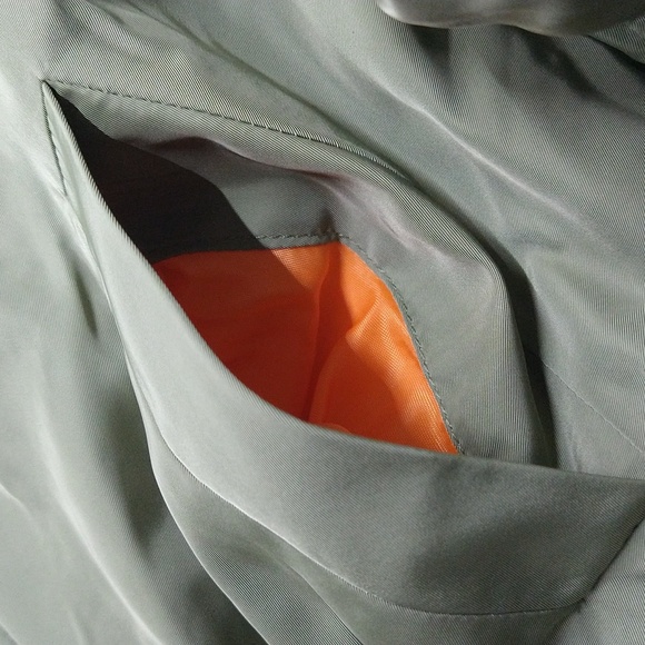 NEW! Girls' Cropped Bomber Jacket, Olive Green - art class - Picture 6 of 13